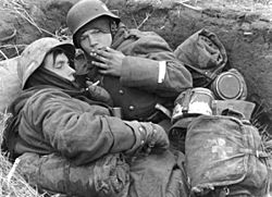 Archivo:Bundesarchiv Bild 101I-004-3626-16A, Russland, Soldaten in Schützenloch