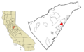 Calaveras County California Incorporated and Unincorporated areas Avery Highlighted