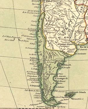 Archivo:Chile, South America, 1808 - Laurie & Whittle