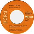Dolly parton i will always love you rca victor us vinyl a-side