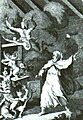 Exorciste chassant huit démons