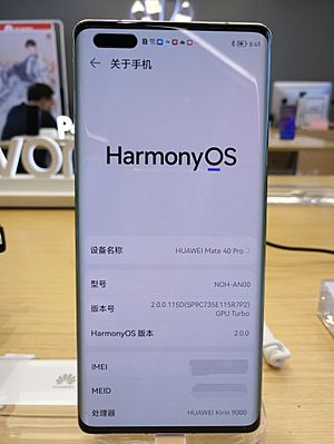 Archivo:HUAWEI Mate 40 Pro loaded with Harmony OS 2.0