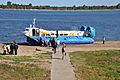 Hivus-48 hovercraft working at Nizhniy Novgorod-Bor crossing