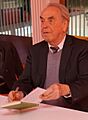 Jürgen Moltmann im Hospitalhof Stuttgart. März 2016 (cropped)