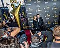 Lara Bingle and Sam Worthington on 2014 AACTAS Awards red carpet (1)