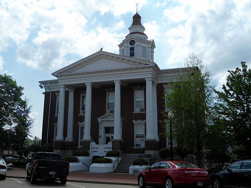 Archivo Logan County Courthouse (east), Paris, AR 002