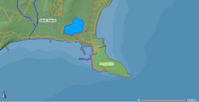 Mapa del peñón de Ifach.