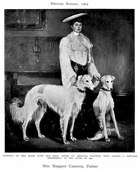 Margaret Cameron - Mrs. Blair with her Dogs