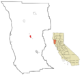 Mendocino County California Incorporated and Unincorporated areas Willits Highlighted