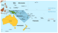 Oceania UN Geoscheme - Map of Melanesia