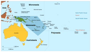 Archivo:Oceania UN Geoscheme - Map of Melanesia