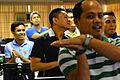 Participants do the Baby Shark dance at the 10th Bikol Wikipedia Anniversary ADNU