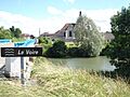 Rances (Aube, Fr), vue du pont sur la Voire
