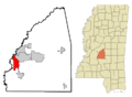 Rankin County Mississippi Incorporated and Unincorporated areas Richland Highlighted