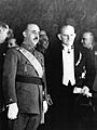 Remise des lettres de créance de Wilhelm Faupel à Franco