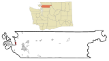 Skagit County Washington Incorporated and Unincorporated areas Bay View Highlighted.svg