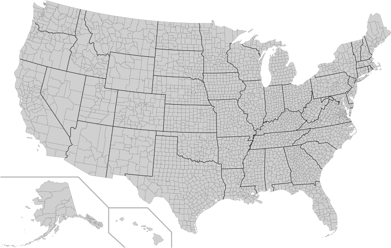 Usa counties large