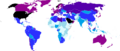 World map GDP per capita