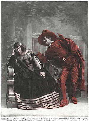 Archivo:Catalina Bárcena y Ricardo de la Vega en «La adúltera penitente»