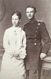 Archivo:Charlotte of Prussia with Bernhard of Saxe Meiningen