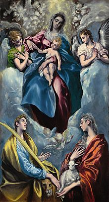 El Greco - Madonna and Child with Saint Martina and Saint Agnes (NGA).jpg