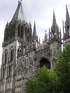 Archivo:France Rouen Cathedral facade a