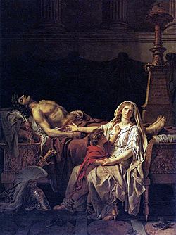 Archivo:Jacques-Louis David- Andromache Mourning Hector