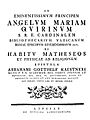 Kästner, Abraham Gotthelf – De habitu matheseos et physicae ad religionem, 1752 – BEIC 1451380