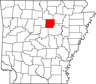 Map of Arkansas highlighting Cleburne County.svg
