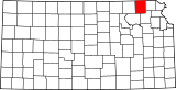 Map of Kansas highlighting Nemaha County.svg