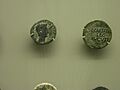 Moneda de Publio Carisio de ceca Emerita Augusta