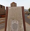 Monumento roto de Rafael Flores Echevarría en Huaycán 2