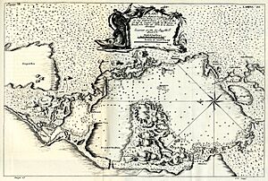 Archivo:Plano de la Bahía de Cartagena de las Indias (1735) - AHG