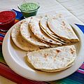 Plato con quesadillas