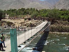 Puente colgante - lunahuana - peru