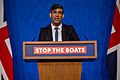 Rishi Sunak holds a press conference on the Rwanda asylum plan, 22 April 2024