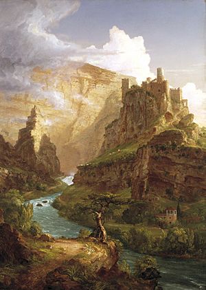 Archivo:The Fountain of Vaucluse by Thomas Cole