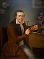 The Silversmith Jose Maria Rodallega by Rafael Ximeno y Planes, Mexico, c. 1795, oil on canvas - Dallas Museum of Art - DSC04726