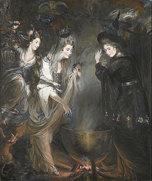 Archivo:The Three Witches from Shakespeares Macbeth by Daniel Gardner, 1775