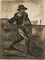 Van Gogh 1881-04, Etten - Sower (after Millet) F 830 JH 1