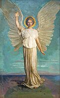 'Angel of the Dawn' by Abbott Handerson Thayer, 1919