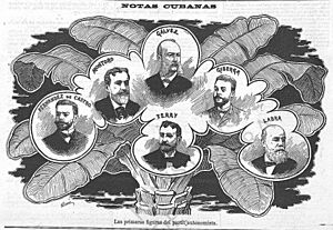 Archivo:1897-12-11, La Campana de Gracia, Las primeras figuras del partit autonomista
