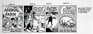 Archivo:Animal Farm strip cartoon