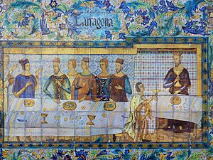 Archivo:Cena con Jaime I de Aragón
