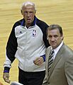 Dick Bavetta and Flip Saunders