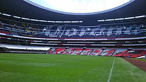 Archivo:Estadio Azteca cancha vista norte