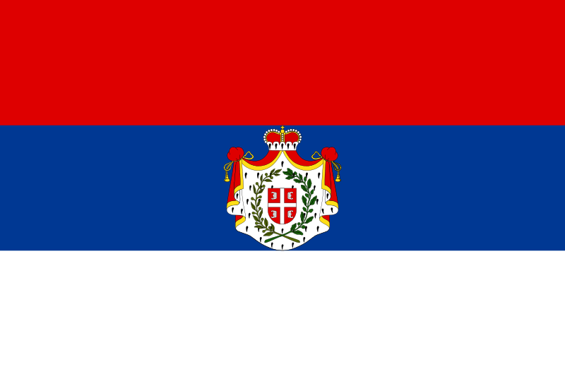 Archivo: Flag of Serbia (1835–1882)