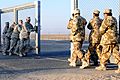 Gate closing Iraq-Kuwait border