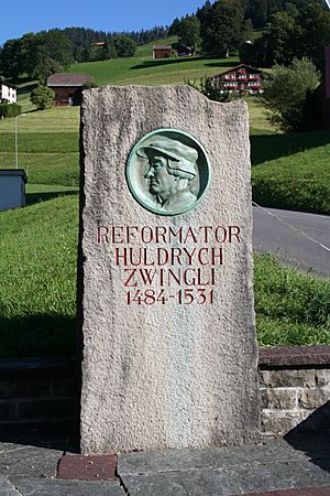 Archivo:Gedenkstein Zwingli
