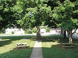 Heathsville Historic District - courthouse green from porch.JPG